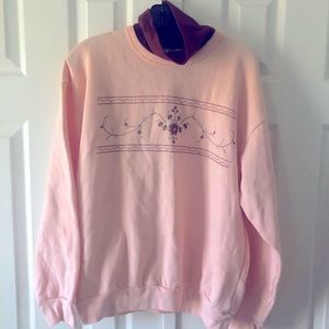 Vintage PFI Fashions, Inc. pink floral sweatshirtL